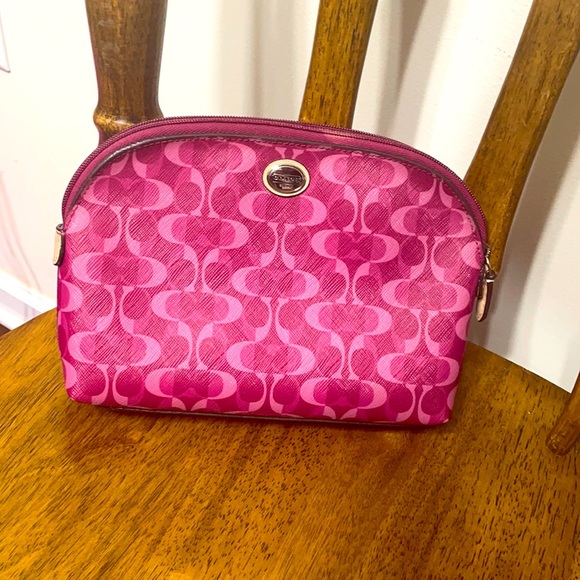 Pink Coach Makeup Bag - Picture 1 of 3
